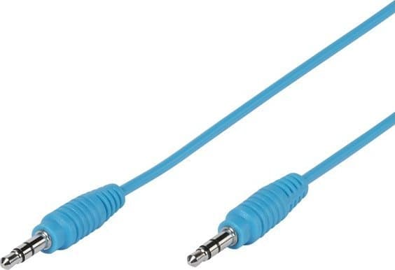 Vivanco 3.5mm, 1m, 3.5mm, Hankjønn, 3.5mm, Hankjønn, 1 m, Blå