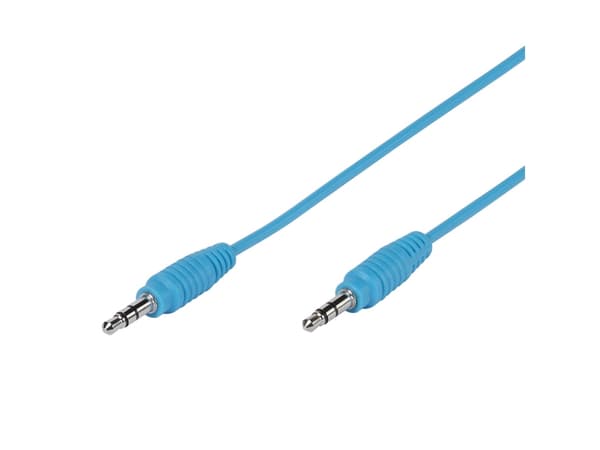 Vivanco 3.5mm, 1m, 3.5mm, Hankjønn, 3.5mm, Hankjønn, 1 m, Blå