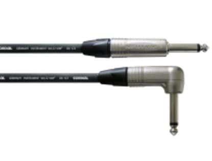 Cordial CXI 6 PR, 6.35mm, Hankjønn, 6.35mm, Hankjønn, 6 m, Sort, Sølv