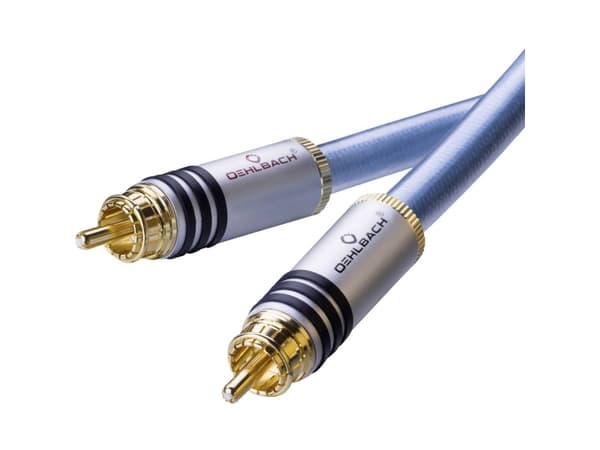 OEHLBACH 1.75 XXL 2xRCA, Hankjønn, 2 x RCA, Hankjønn, 1,75 m, Blå