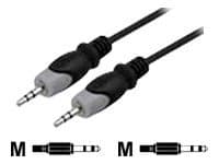 DELTACO MM-149 - Ljudkabel - mini-phone stereo 3.5 mm hane till mini-phone stereo 3.5 mm hane - 1 m - svart