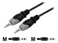 Miniatyrbild 5 av 5: DELTACO MM-149 - Ljudkabel - mini-phone stereo 3.5 mm hane till mini-phone stereo 3.5 mm hane - 1 m - svart