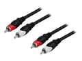 Miniatyrbilde 4 av 5: DELTACO MM-109 - Lydkabel - RCA x 2 hann til RCA x 2 hann - 1 m