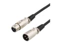 Pikkukuva 3 / 5: DELTACO XLR-ljudkabel, 3-pin ha - 3-pin ho, 3m, svart