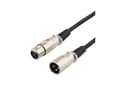 Pikkukuva 4 / 5: DELTACO XLR-ljudkabel, 3-pin ha - 3-pin ho, 3m, svart