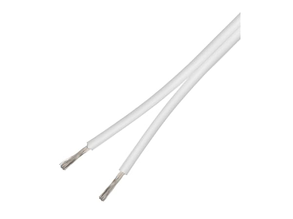 DELTACO MM-299 - Høyttalerkabel i stort parti - 0.75 mm² - 50 m - hvit
