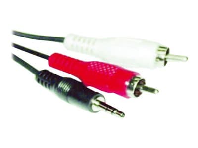 MicroConnect - Ljudkabel - RCA hane till mini-phone stereo 3.5 mm hane - 3 m