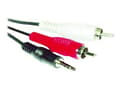 Miniatyrbild 4 av 5: MicroConnect - Ljudkabel - RCA hane till mini-phone stereo 3.5 mm hane - 3 m
