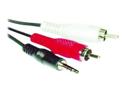 MicroConnect - Ljudkabel - RCA hane till mini-phone stereo 3.5 mm hane - 3 m