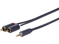 VivoLink - Lydkabel - mini-phone stereo 3.5 mm hann til RCA hann - 1 m - dobbeltisolert