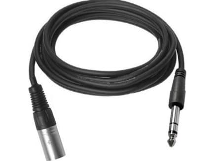 VivoLink - Lydkabel - XLR3 hann til stereojakk hann - 2 m - svart