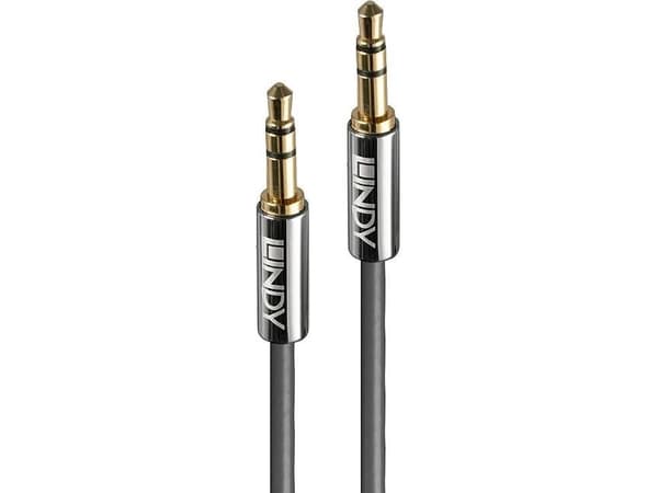 Lindy 35322, 3.5mm, Hankjønn, 3.5mm, Hankjønn, 2 m, Antrasitt