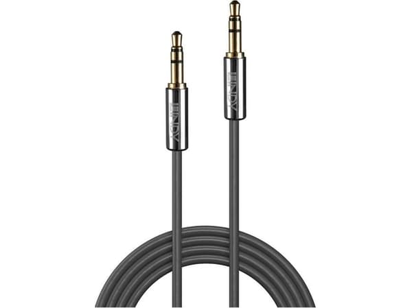 Lindy 35322, 3.5mm, Hankjønn, 3.5mm, Hankjønn, 2 m, Antrasitt