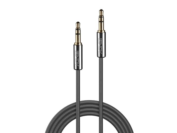 Lindy 35322, 3.5mm, Hankjønn, 3.5mm, Hankjønn, 2 m, Antrasitt
