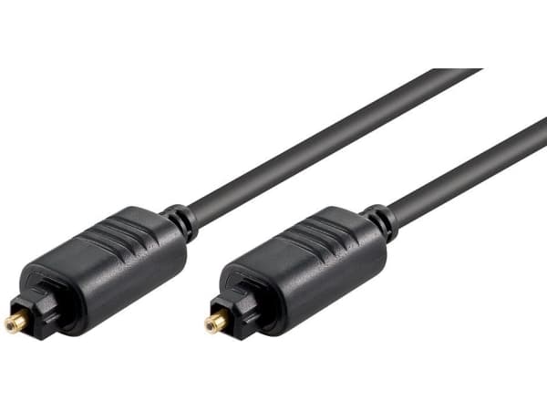 MicroConnect - Digital audiokabel (optisk) - TOSLINK hann til TOSLINK hann - 10 m - fiberoptisk - svart