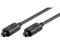MicroConnect - Digital audiokabel (optisk) - TOSLINK hann til TOSLINK hann - 10 m - fiberoptisk - svart