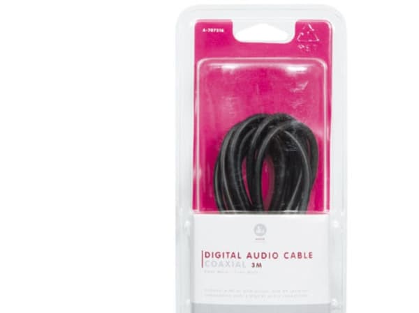 ICIDU Digital Coax Audio Cable, 3m, Uros, RCA, Uros, 3 m, Oranssi