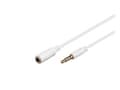Miniatyrbild 3 av 5: MicroConnect - Ljudförlängningskabel - mini-phone stereo 3.5 mm hona till mini-phone stereo 3.5 mm hane - 5 m