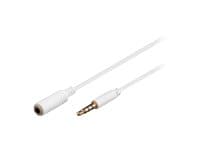 MicroConnect - Ljudförlängningskabel - mini-phone stereo 3.5 mm hona till mini-phone stereo 3.5 mm hane - 5 m