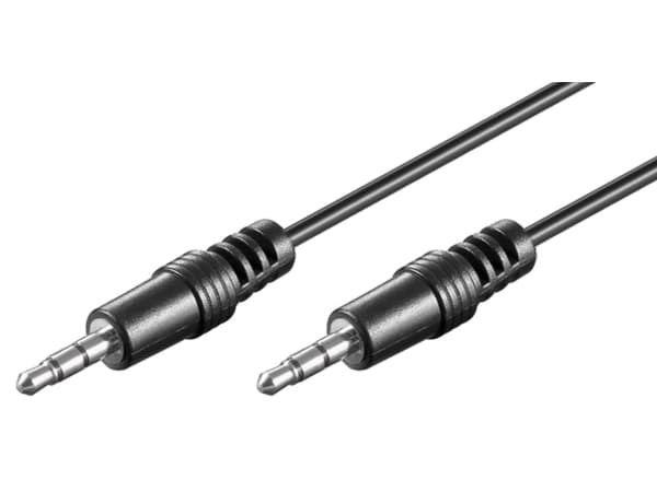 Goobay 51658, 3.5mm, Hankjønn, 3.5mm, Hankjønn, 1,5 m, Sort