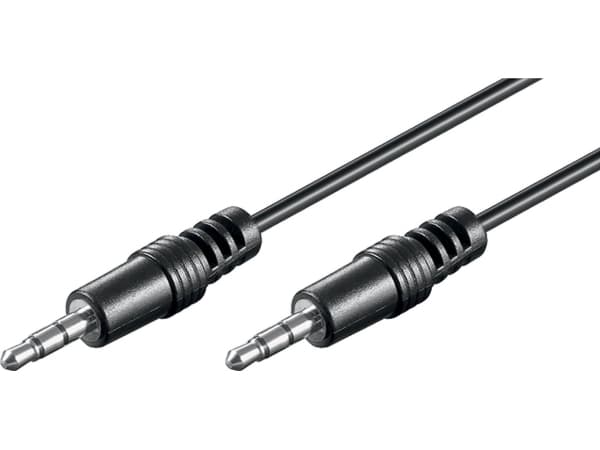 Goobay 51658, 3.5mm, Hankjønn, 3.5mm, Hankjønn, 1,5 m, Sort