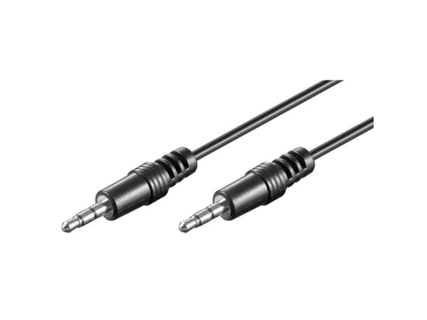 Goobay 51658, 3.5mm, Hankjønn, 3.5mm, Hankjønn, 1,5 m, Sort