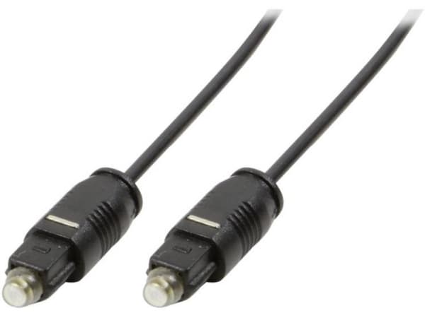 LogiLink Toslink - Toslink, 5m, TOSLINK, Hanstik, TOSLINK, Hanstik, 5 m, Sort