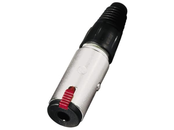 Neutrik NTR-NJ3FC6, 1/4", Svart, Röd, Silver, Nickel, Polyamid, Polyoximetylen (POM), Polyuretan, Zink stål, EIA RS 453, IEC 60603-11, IEC 68-2-20, 1