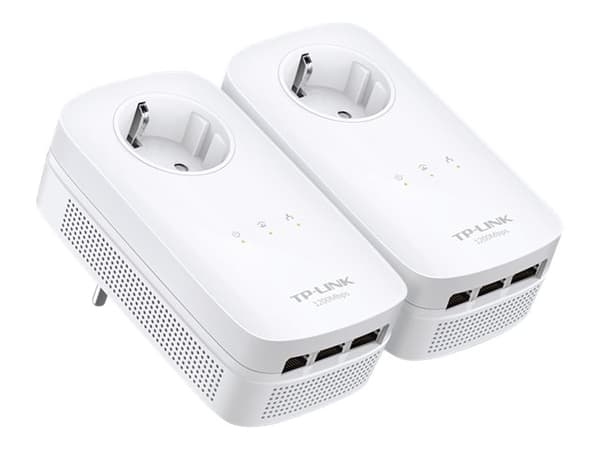 TP-Link TL-PA8030P KIT - Starter Kit - strømlinjeadapter 1GbE, HomePlug AV (HPAV), HomePlug AV (HPAV) 2.0 - veggpluggbar