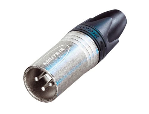 Neutrik NC3MXX XLR-stik Stik, lige Poltal: 3 Sølv 1 stk