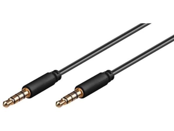 MicroConnect - Lydforlengelseskabel - mini-phone stereo 3.5 mm hann til mini-phone stereo 3.5 mm hann - 1.5 m - svart