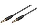 Miniatyrbilde 3 av 5: MicroConnect - Lydforlengelseskabel - mini-phone stereo 3.5 mm hann til mini-phone stereo 3.5 mm hann - 1.5 m - svart