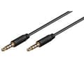 Miniatyrbilde 4 av 5: MicroConnect - Lydforlengelseskabel - mini-phone stereo 3.5 mm hann til mini-phone stereo 3.5 mm hann - 1.5 m - svart