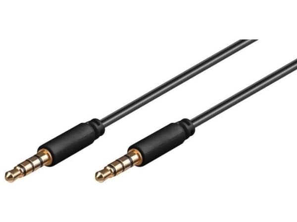 MicroConnect - Lydforlengelseskabel - mini-phone stereo 3.5 mm hann til mini-phone stereo 3.5 mm hann - 1.5 m - svart