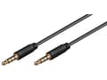 Miniatyrbilde 5 av 5: MicroConnect - Lydforlengelseskabel - mini-phone stereo 3.5 mm hann til mini-phone stereo 3.5 mm hann - 1.5 m - svart
