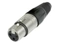 Miniatyrbilde 5 av 5: Neutrik NTR-NC3FX, XLR, Sort, Sølv, Nickel, Polyamid, Polyoksymetylen (POM), Polyurethan, Zink-stål, Nickel, UL, UL 94 HB, IEC 61076-2-103, IP 40, IE