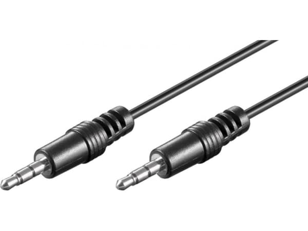 Goobay 51659, 3.5mm, Hankjønn, 3.5mm, Hankjønn, 2,5 m, Sort