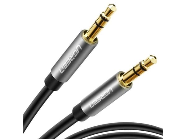 Ugreen 10733, 3.5mm, Hankjønn, 3.5mm, Hankjønn, 1 m, Sort