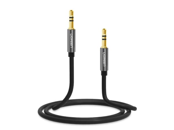 Ugreen 10733, 3.5mm, Hankjønn, 3.5mm, Hankjønn, 1 m, Sort