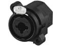 Miniatyrbild 3 av 5: Neutrik NCJ6FI-S, XLR/1/4" stereo jack combo, Svart, -30 - 80 ° C, 27 mm, 30 mm