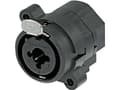 Miniatyrbild 5 av 5: Neutrik NCJ6FI-S, XLR/1/4" stereo jack combo, Svart, -30 - 80 ° C, 27 mm, 30 mm