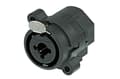 Miniatyrbild 1 av 5: Neutrik NCJ6FI-S, XLR/1/4" stereo jack combo, Svart, -30 - 80 ° C, 27 mm, 30 mm