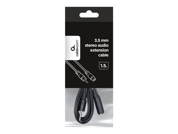 Gembird CCA-423 - Lydforlengelseskabel - mini-phone stereo 3.5 mm hunn til mini-phone stereo 3.5 mm hann - 1.5 m
