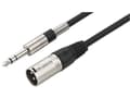Miniatyrbilde 1 av 5: IMG Stage Line 1m, XLR - 6.3mm, XLR (3-pin), Hankjønn, 6.35mm, Hankjønn, 1 m, Sort