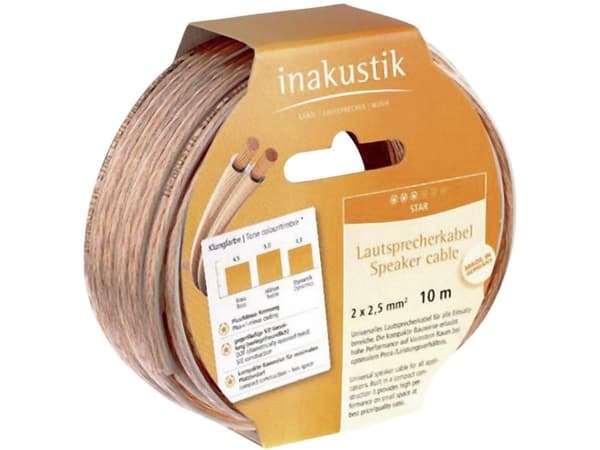 in-akustik Star LS-Reels - Høyttalerkabel i stort parti - 2.5 mm² - 10 m