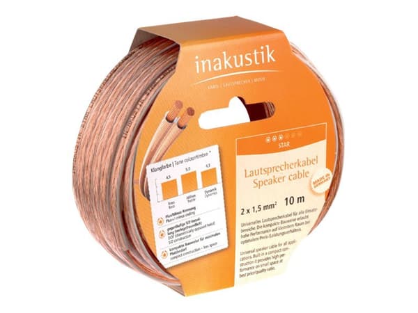 in-akustik Star LS-Reels - Høyttalerkabel i stort parti - 2.5 mm² - 10 m