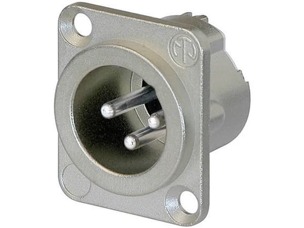 Neutrik NC3MD-LX, XLR, Aluminium, Sølv/nikkel, IP40, 2,5 mm², 1500 V