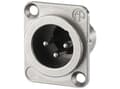 Miniatyrbilde 2 av 4: Neutrik NC3MD-LX, XLR, Aluminium, Sølv/nikkel, IP40, 2,5 mm², 1500 V