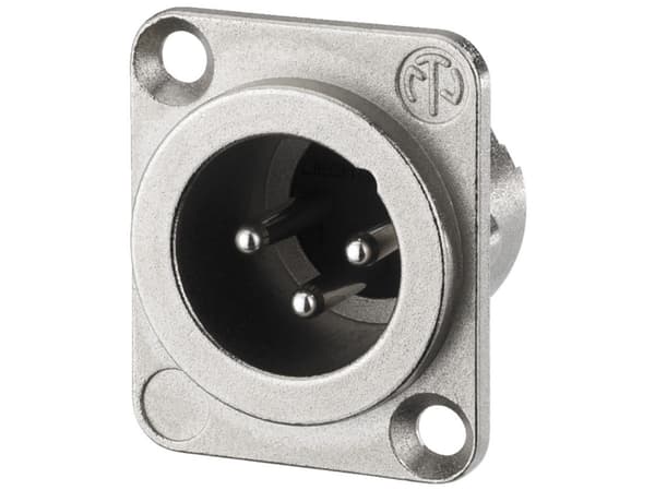 Neutrik NC3MD-LX, XLR, Aluminium, Sølv/nikkel, IP40, 2,5 mm², 1500 V