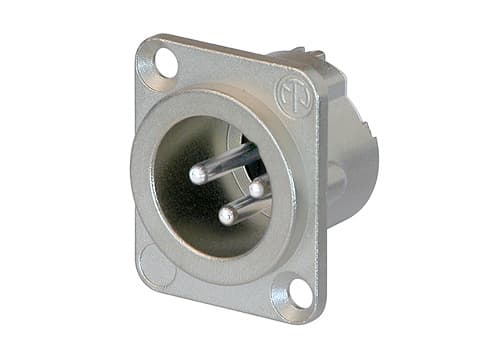 Neutrik NC3MD-LX, XLR, Aluminium, Sølv/nikkel, IP40, 2,5 mm², 1500 V